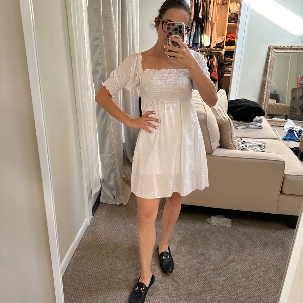 Hill House | White Mini Nap Dress